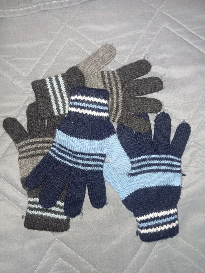 Erkek Çocuk  Eldiven Gri ve Lacivert - Görsel 3