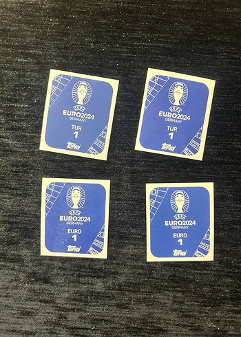 2 adet Türkiye logo 2 adet kupa sticker Euro 2024 parlak sricker - Görsel 2