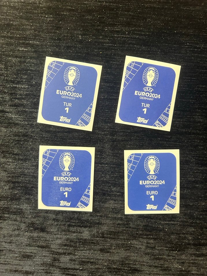 2 adet Türkiye logo 2 adet kupa sticker Euro 2024 parlak sricker - Görsel 2