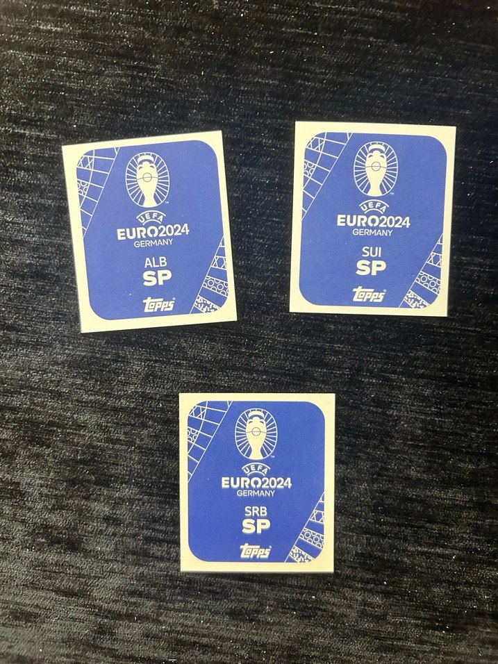 İmzalı Gold Sp sticker 3 adet- Euro 2024 çıkartma albüm çıkartma - Görsel 2