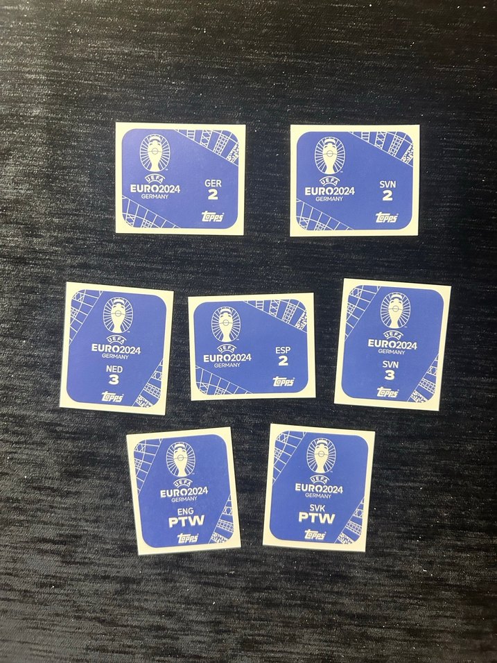 7 adet Euro 2024 çıkartma albümüdeki özel folyo  sticker - Görsel 2