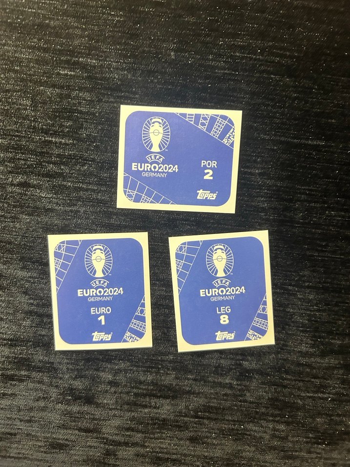 Cristiano Ronaldo, Zidane ve kupa özel folyo sticker Euro 2024 - Görsel 2