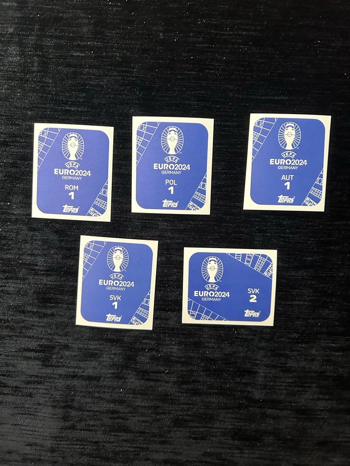 5 adet mor paralel nadir çıkartma Euro 2024 albümünden - Görsel 2