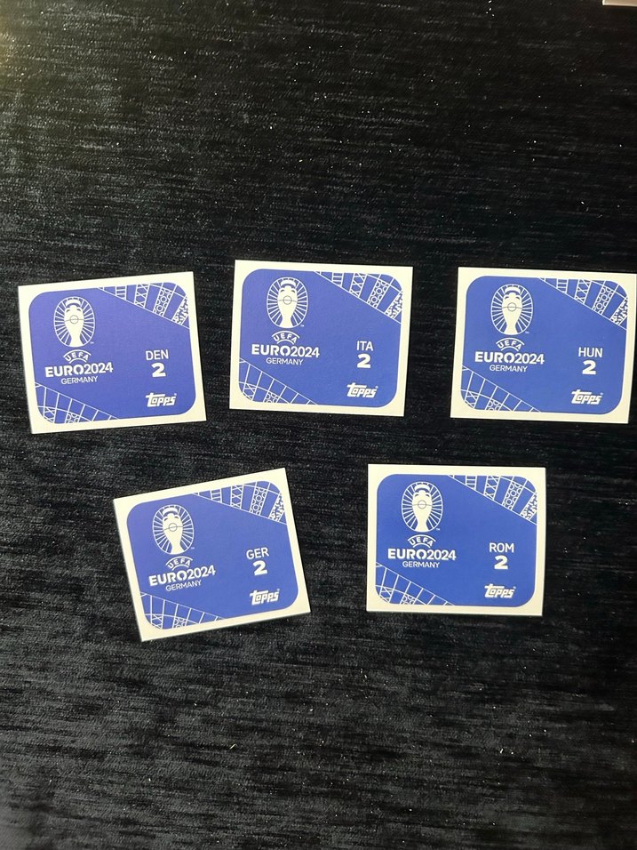 5 adet mor paralel nadir kaptan çıkartması Euro 2024 albümünden - Görsel 2
