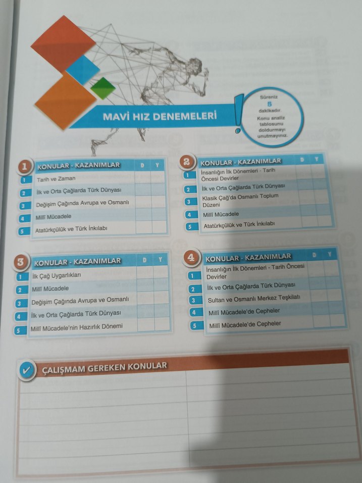 TYT Tarih Denemeleri Kitabı - Görsel 4