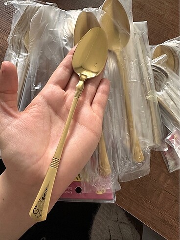 Gold kaşık çatal bıçak seti