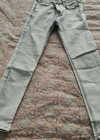 Diğer Acik Gri Slim Fit Denim Jean