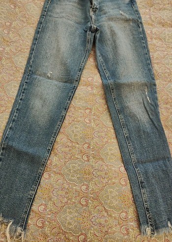 Diğer Yikamali Mavi Denim Jean