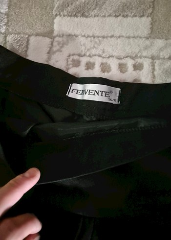 Piliseli Siyah Uzun  Etek - Görsel 2