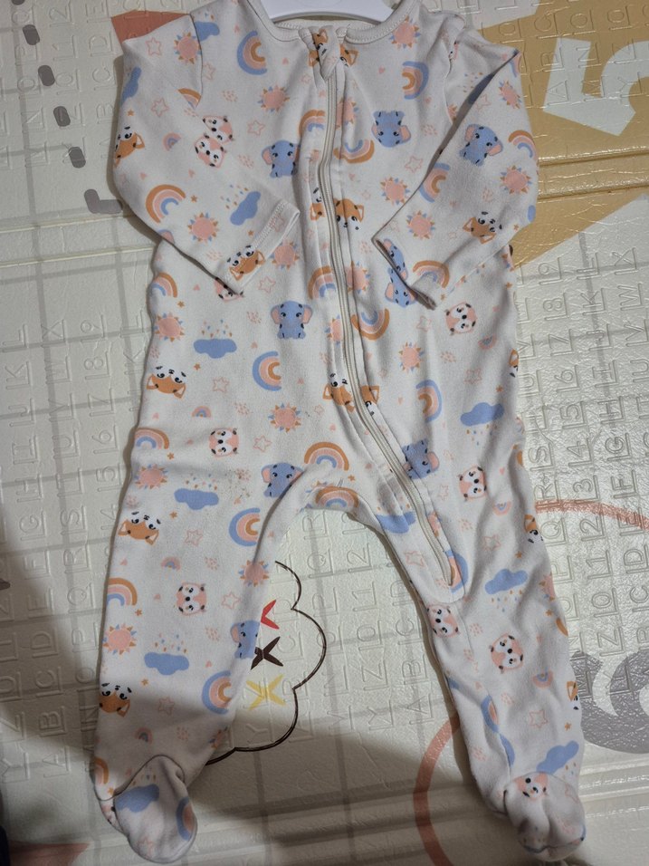 Çocuklar için Pastel Renkli Baskılı Uyku Tulumu - Görsel 2