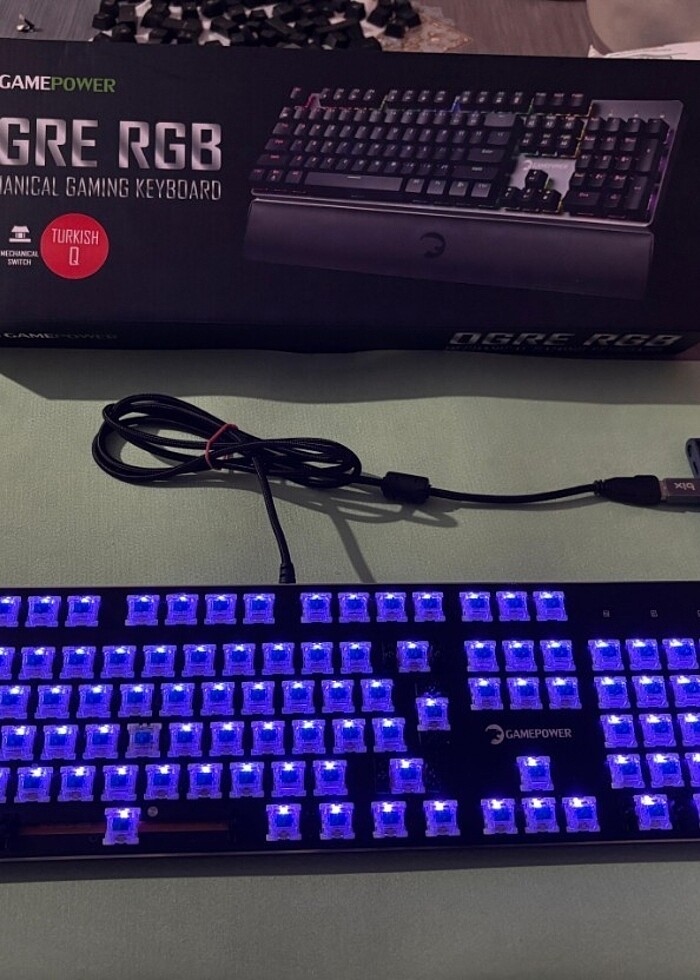 GAMEPOWER OGRE RGB BLUE SWITCH - Görsel 2