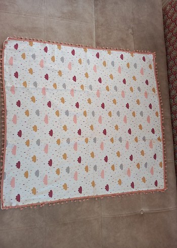 Pamuklu Çok Renkli Çocuk Battaniyesi - Görsel 3