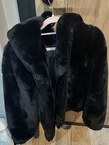 Stradivarius peluş L beden mont