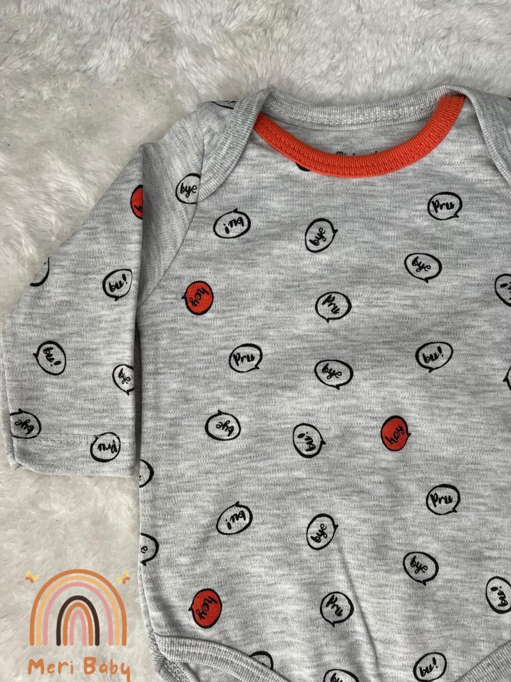 Uzun Kollu Renkli Bebek Body 2li Body - Görsel 2