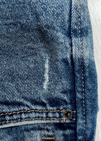 36 Beden mavi Renk Stradivarius Kadın Mavi Denim Midi Boy Regular Fit Jean