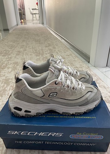Skechers Gri Skechers Kadın Spor Ayakkabı Velcro