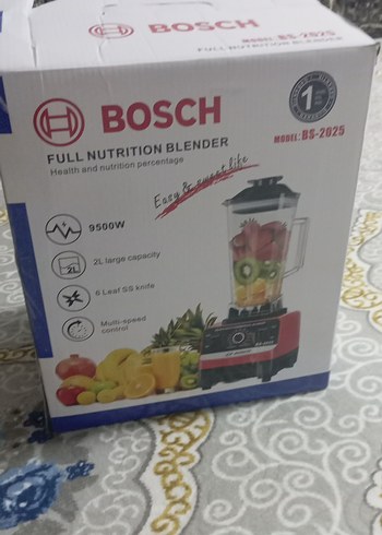 Bosch 9500W 2L Full Nutrition Blender Kırmızı