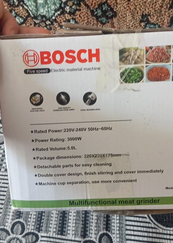 Bosch 3000W Çok Fonksiyonlu 5L Kıyma Makinesi - Görsel 2