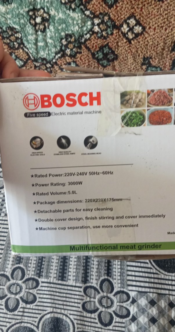 Bosch 3000W Çok Fonksiyonlu 5L Kıyma Makinesi - Görsel 2