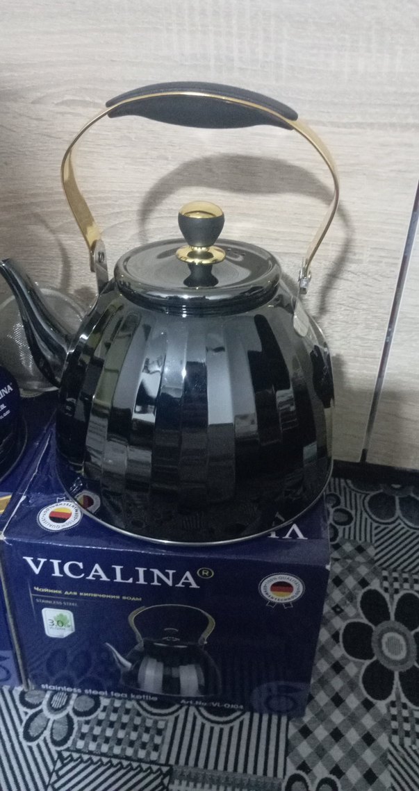 Siyah Emaye Çaydanlık Seti biri 2 lt diğeri 3 litre - Görsel 3