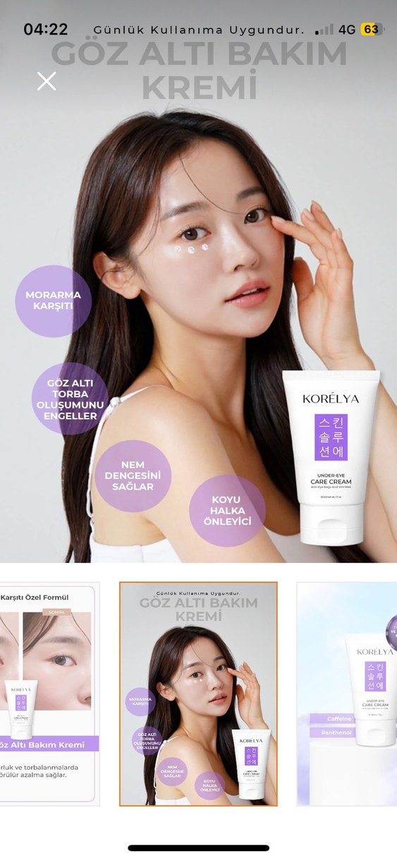 Korelya Göz Altı Bakım Kremi 50 ml - Görsel 3