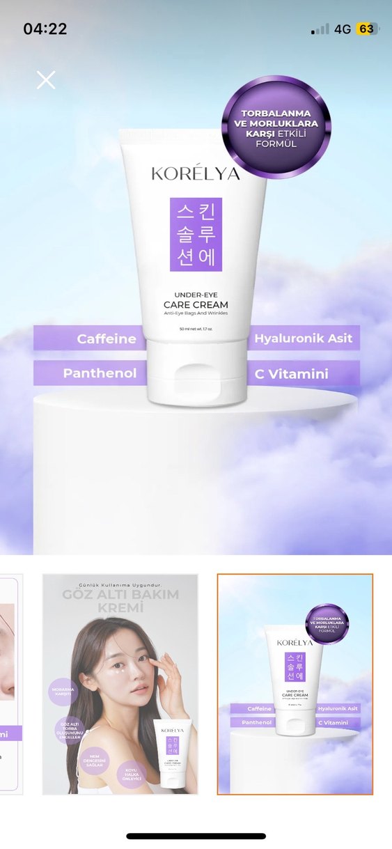 Korelya Göz Altı Bakım Kremi 50 ml - Görsel 4