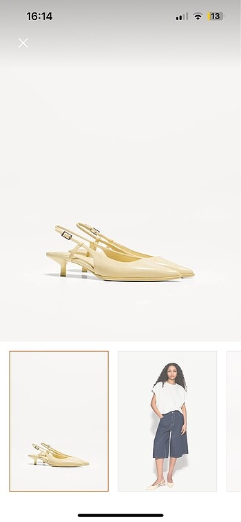 BERSHKA limon sarısı topuklu