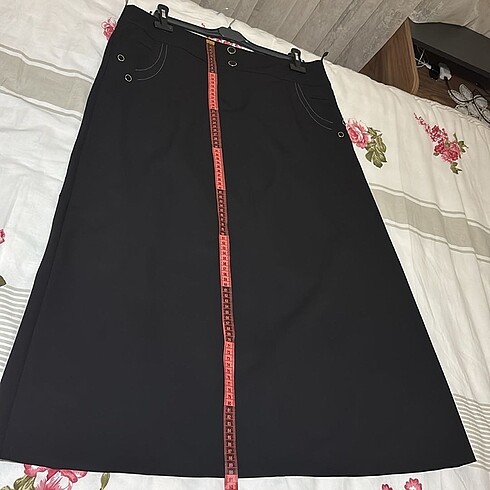 50 Beden siyah Renk Uzun etek