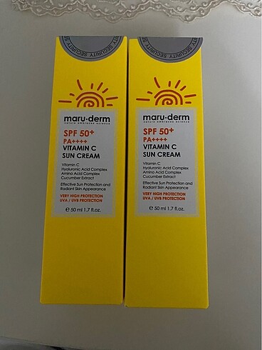 Maruderm C vitaminli güneş kremi