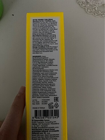 Beden Renk Maruderm C vitaminli güneş kremi