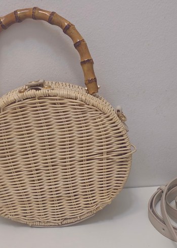 Rattan mango saplı çanta