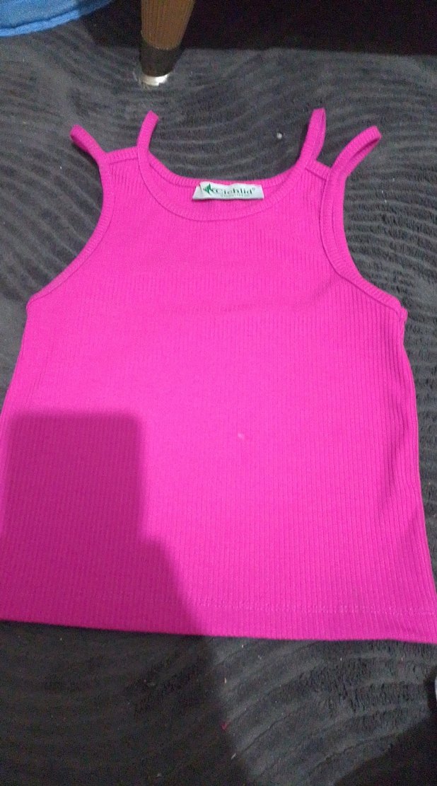 Kız Çocuk Pembe Askılı Basic Atlet - Görsel 3