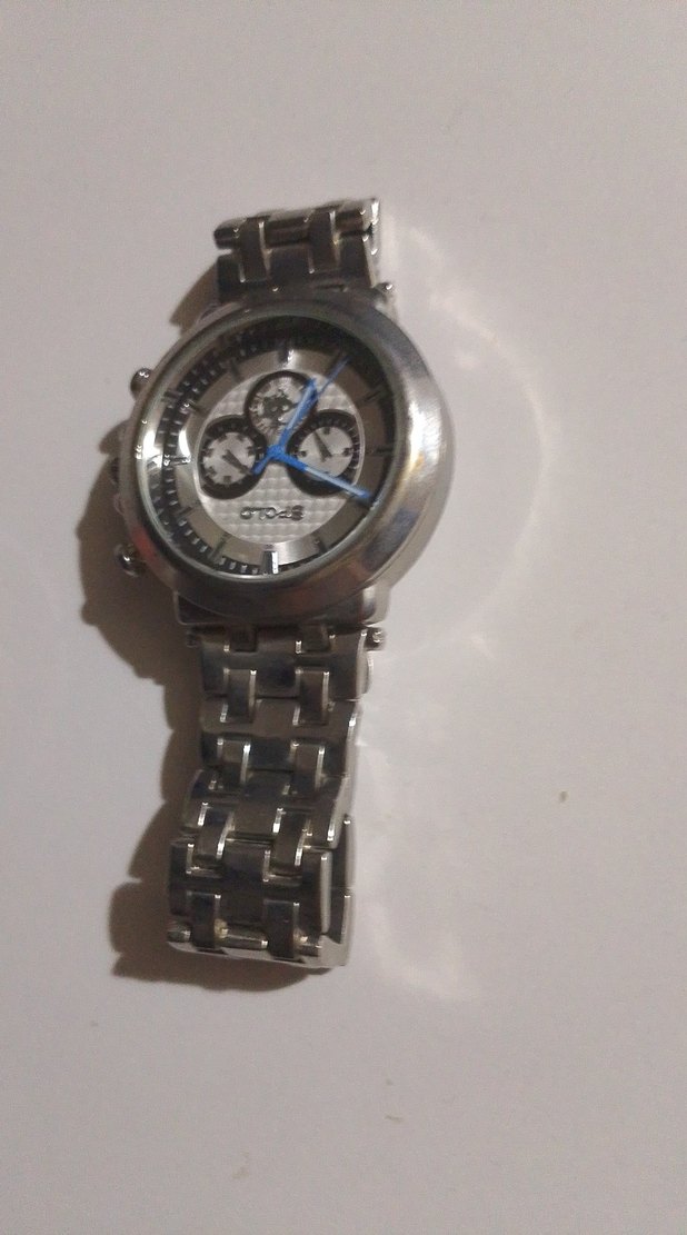 SPOLO Gri Minimalist Erkek Biker Saat - Görsel 4