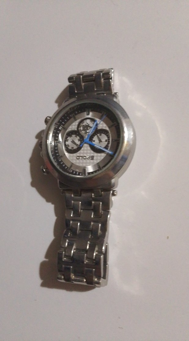 SPOLO Gri Minimalist Erkek Biker Saat - Görsel 3