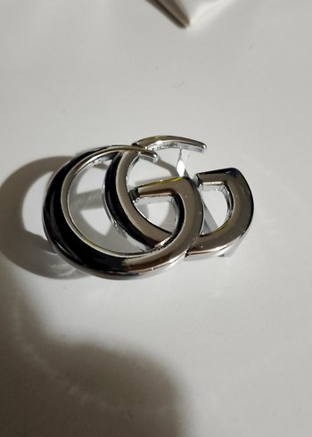 Kadın Parlak Gri Metal Tokalı Kemer - Görsel 2