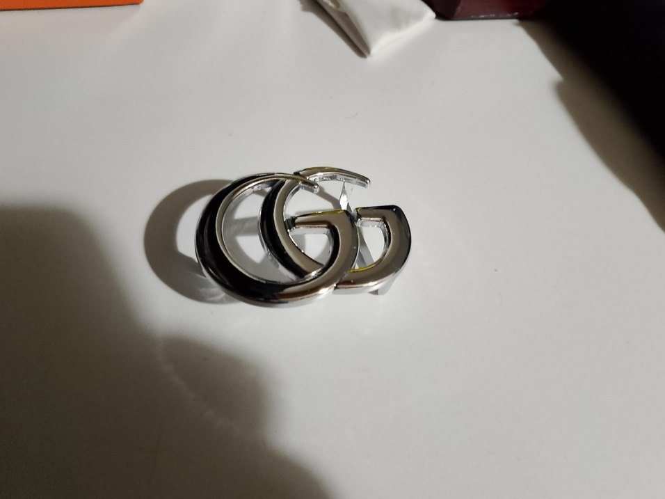 Kadın Parlak Gri Metal Tokalı Kemer - Görsel 3