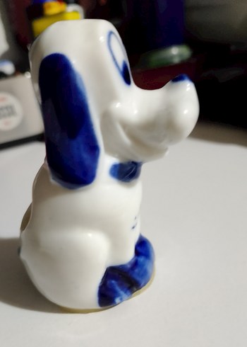 Beyaz ve Mavi Renkli Seramik Figürin - Görsel 7