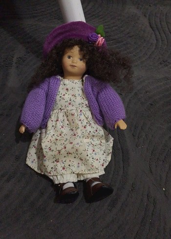 porselen bebek Mor Kıyafetli Bebek - Görsel 4