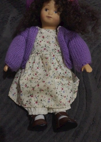 porselen bebek Mor Kıyafetli Bebek - Görsel 7