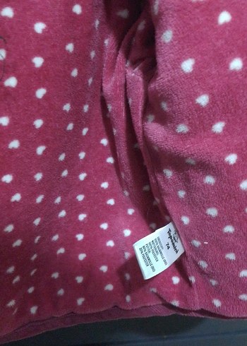 Topomini marka mont Kız Çocuk Düğmeli Koyu Pembe Mont - Görsel 4