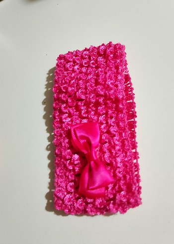 Dantel ve Nakış Detaylı Pembebebek  Saç Bandı - Görsel 6