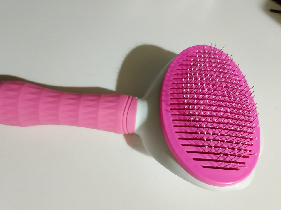 Pembe Kedi Tüy Toplama Fırçası - Görsel 4