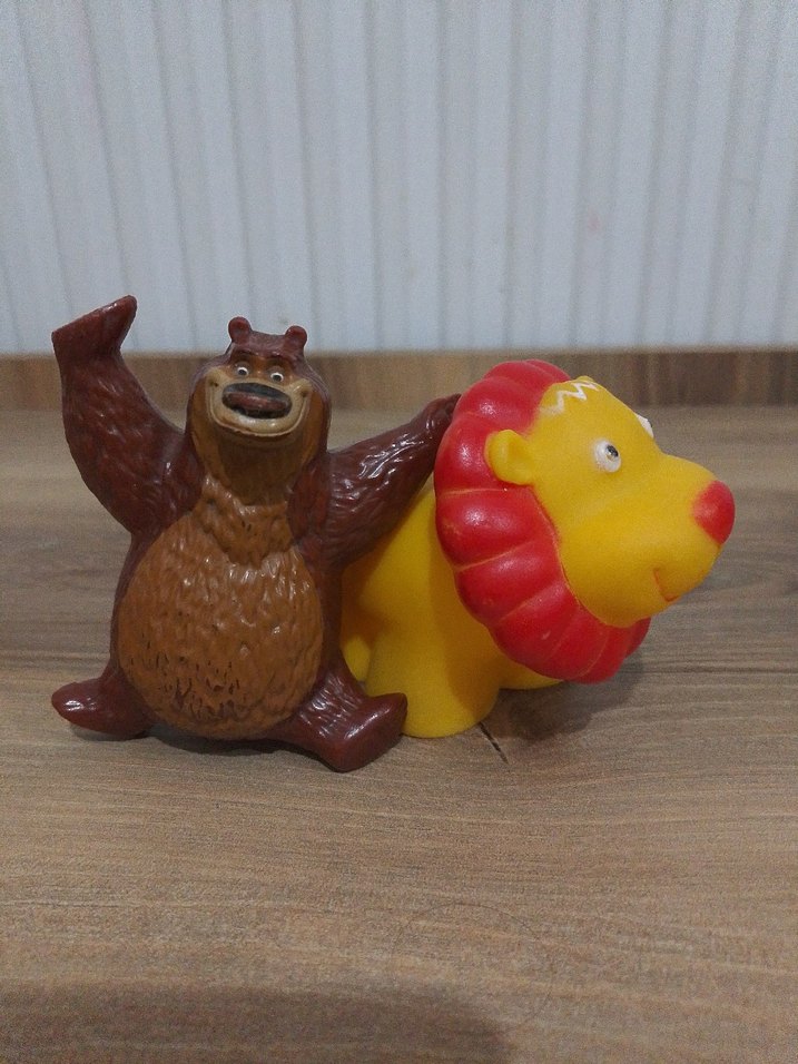 Renkli Ayı ve Aslan Figürleri - Görsel 2