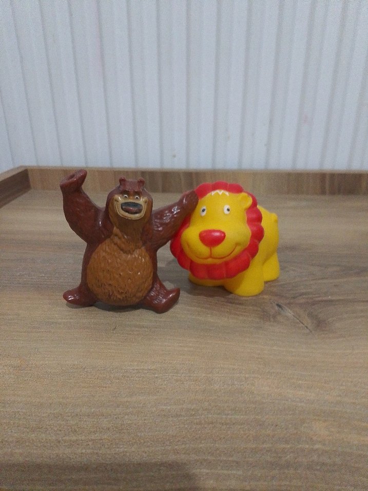 Renkli Ayı ve Aslan Figürleri - Görsel 4