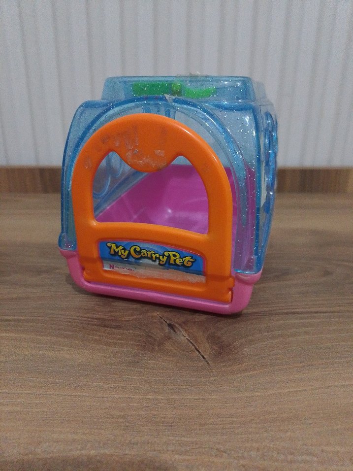 Renkli Taşıma Kutusu ve Kedi Tuvaleti - Görsel 2