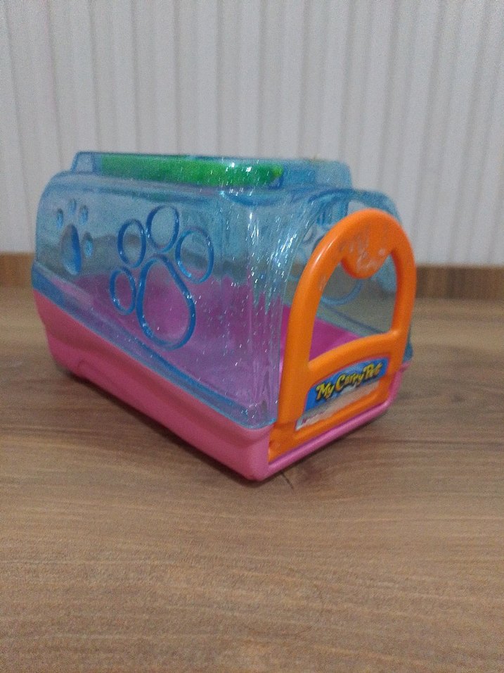 Renkli Taşıma Kutusu ve Kedi Tuvaleti - Görsel 5