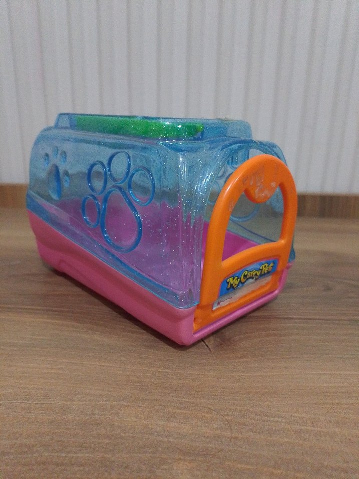 Renkli Taşıma Kutusu ve Kedi Tuvaleti - Görsel 4