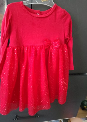 Pembe Uzun Kollu Kız Çocuk Elbise - Görsel 2