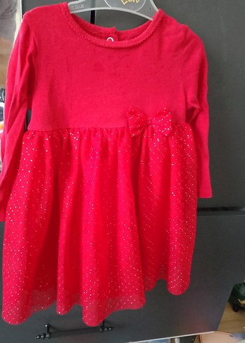 Pembe Uzun Kollu Kız Çocuk Elbise - Görsel 3