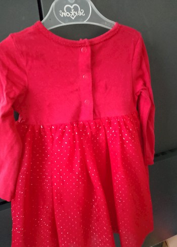 Pembe Uzun Kollu Kız Çocuk Elbise - Görsel 6